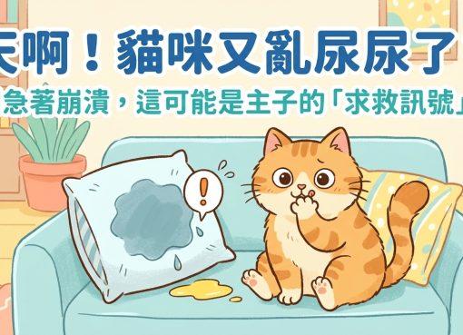 崩潰！主子又在床上「畫地圖」？🐱💦