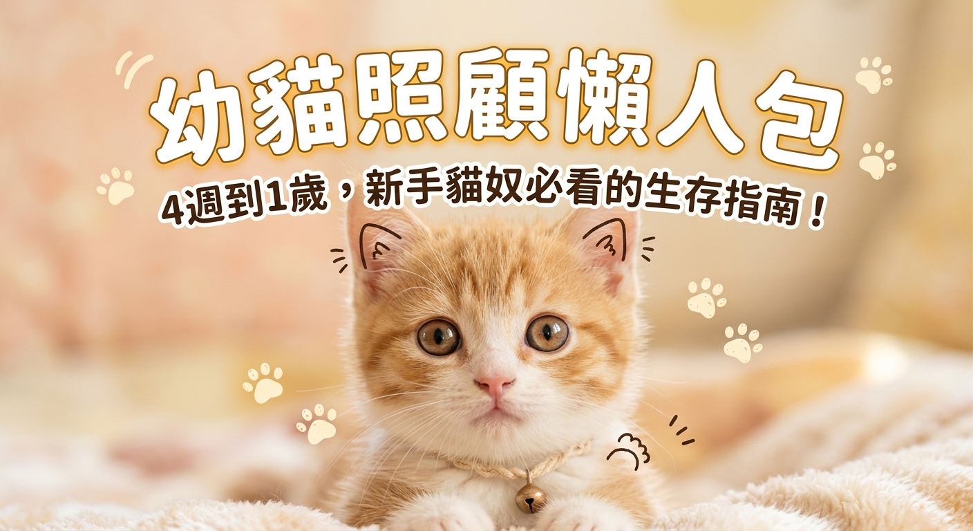🐾 軟萌幼貓駕到！新手貓奴必看的「小怪獸」照顧指南 🍼