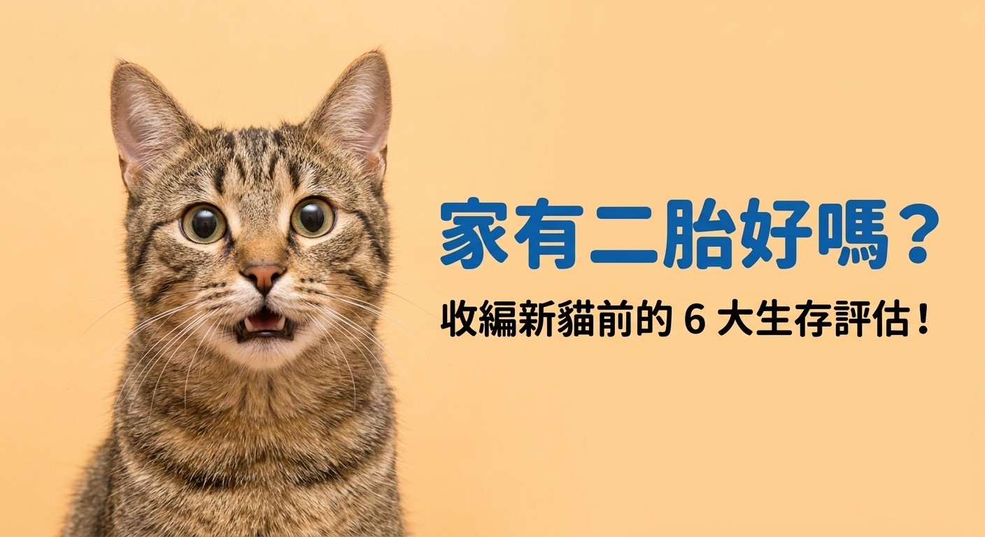 想幫主子找伴？別急！養二貓前先看這 6 大評估指標 🐈✨