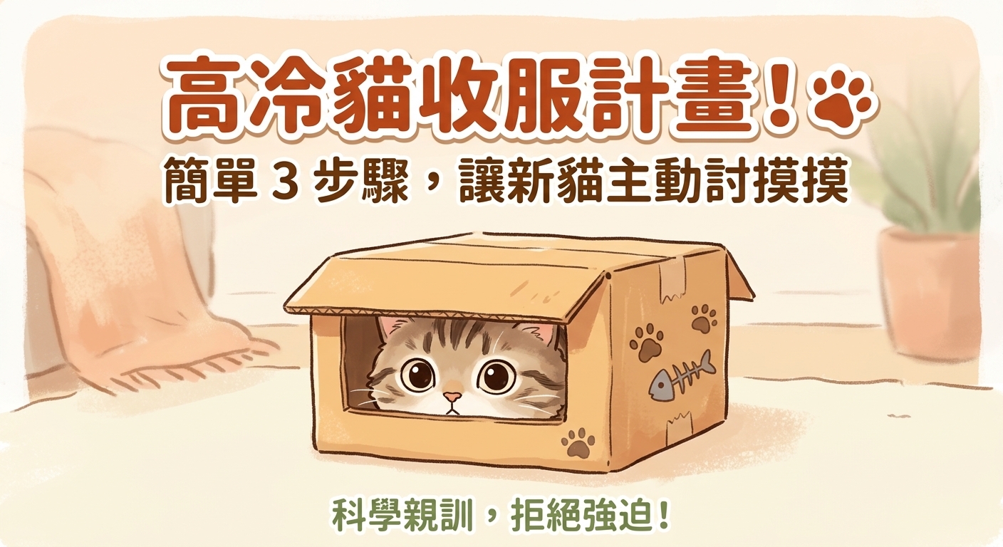 🐱 收編新主子卻被當路人？超實用「親訓 3 步驟」讓高冷貓變黏人精！