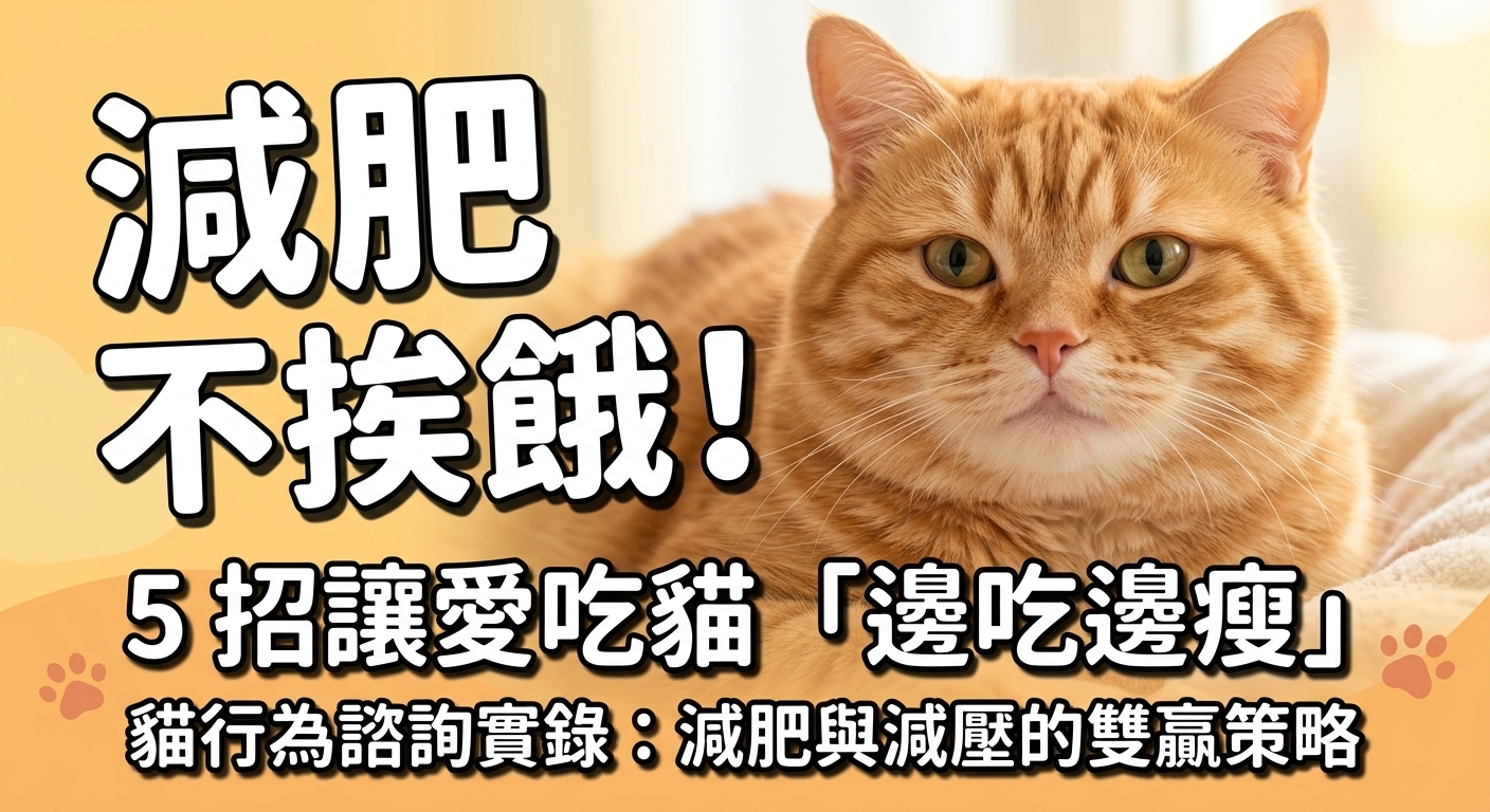 🐱 胖貓減肥大作戰！5 招讓主子「動腦又動手」輕鬆瘦