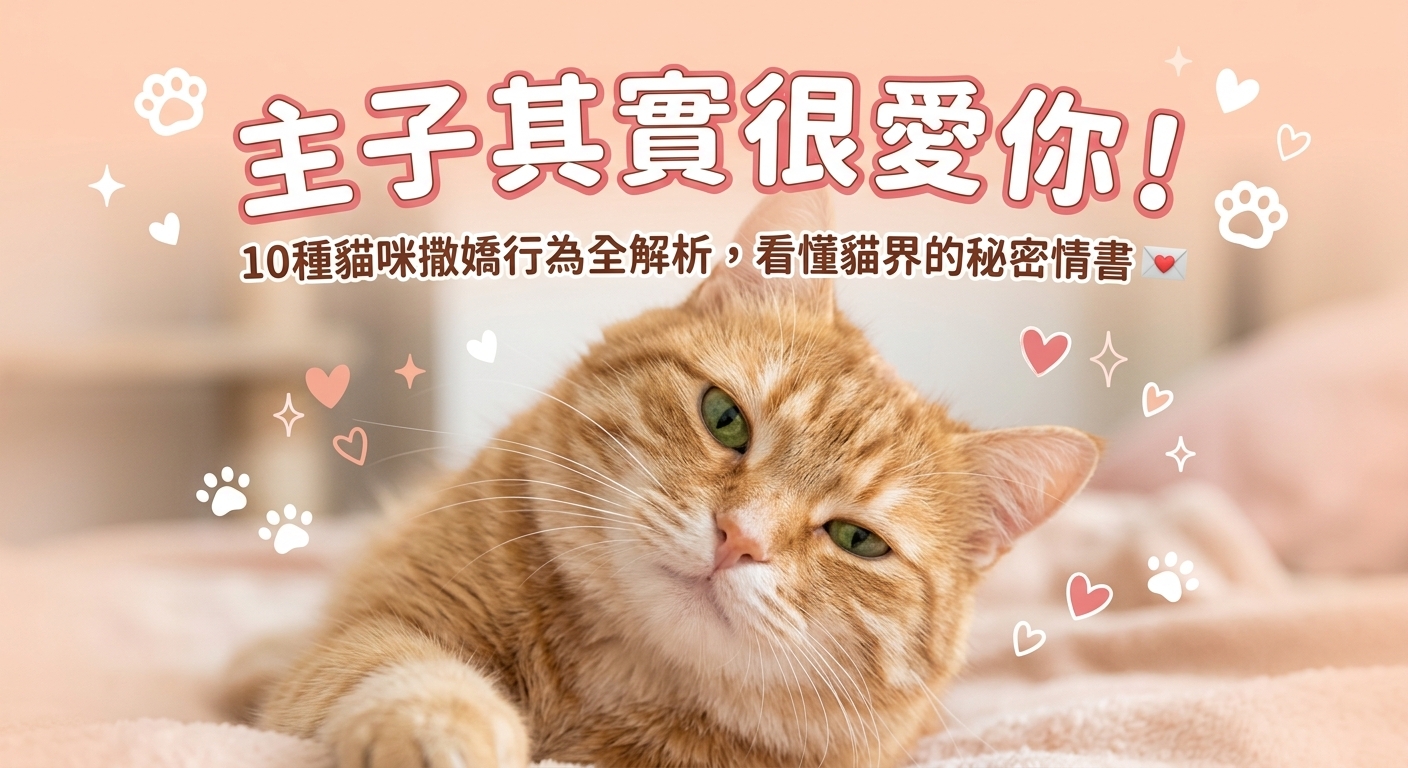 🐱 誰說貓咪很冷酷？10個超暖舉動，其實主子正在偷偷說「愛你」！