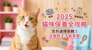 【2025 養貓指南】主子健康不踩雷！貓咪保健食品挑選全攻略 🐱💊