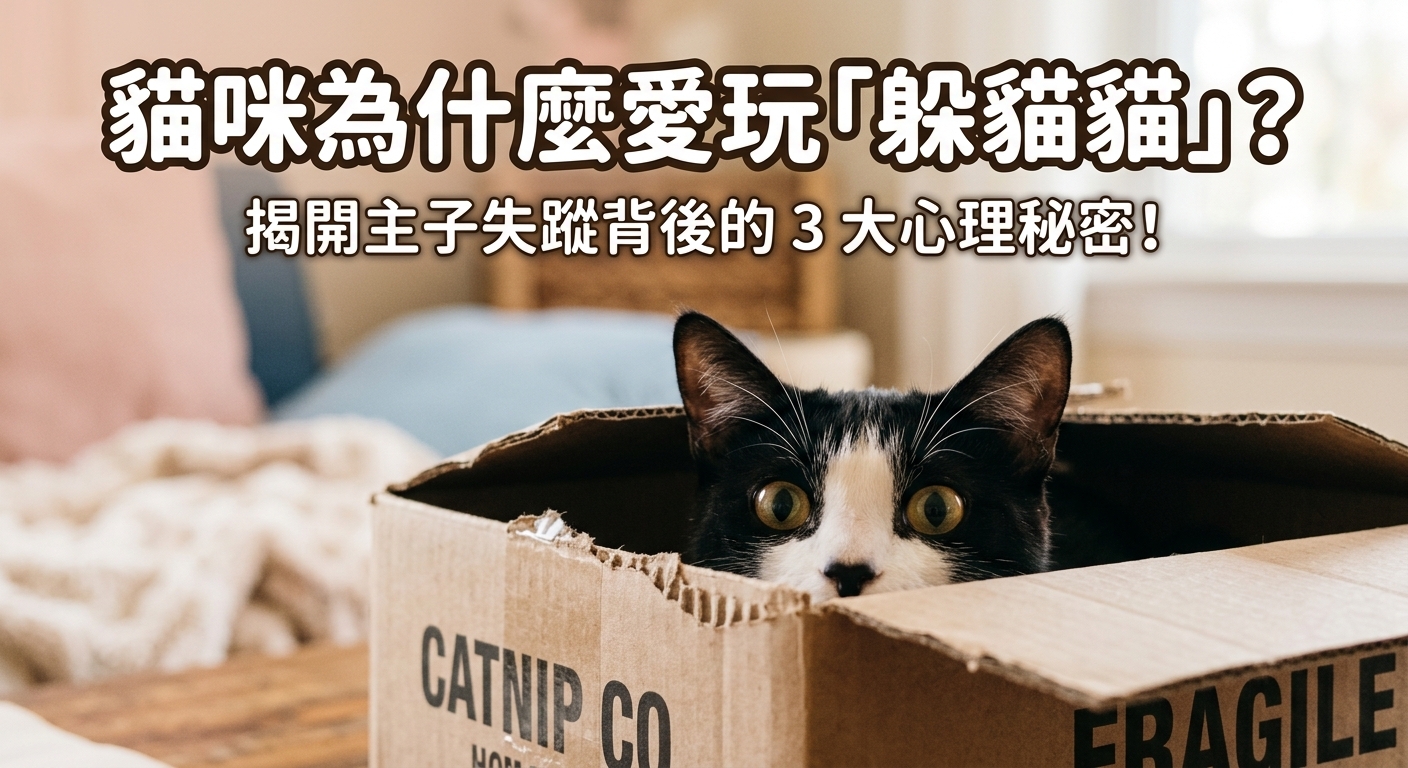 🐱 喵星人失蹤記？揭曉貓咪愛玩「躲貓貓」的 3 大秘密！