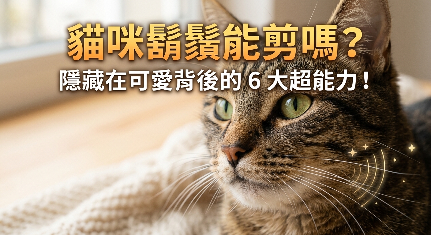 🐱 貓咪鬍鬚大解密！剪掉會發生什麼事？6大驚人功能一次看！