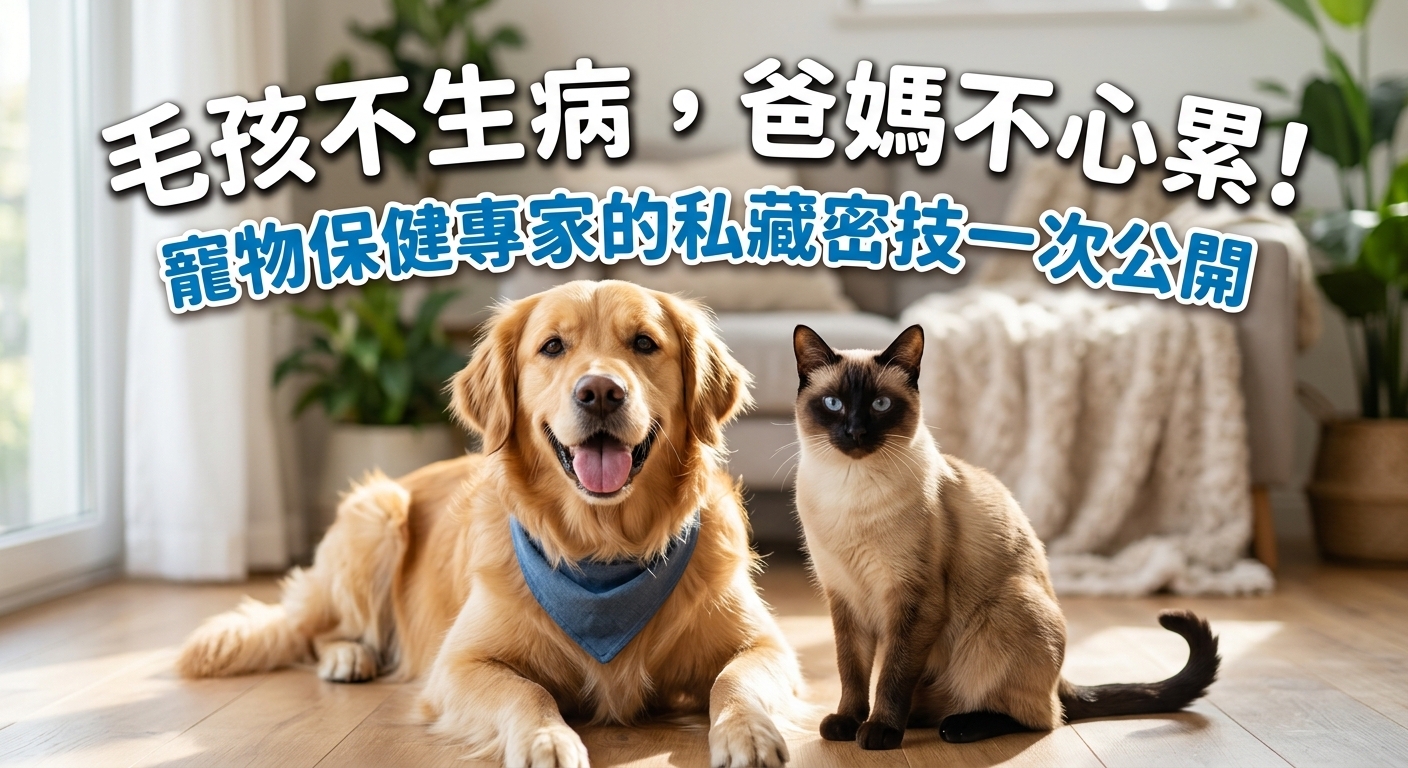 🐾 毛孩要健康，主人不心慌！寵物保健超簡單攻略