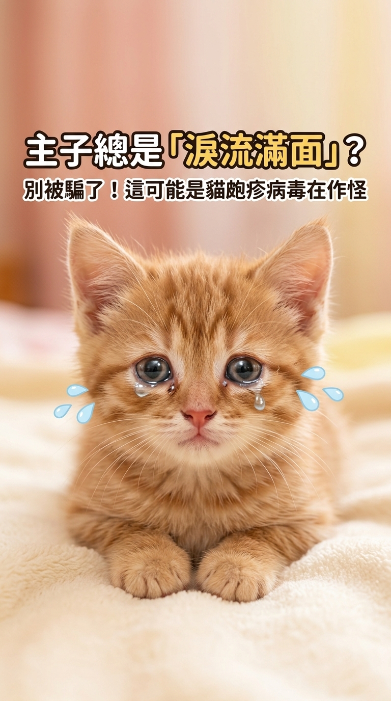 🐱 喵喵不是愛哭，是「貓皰疹」在搗蛋！