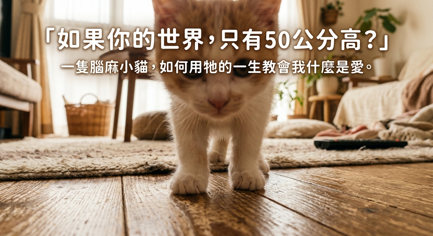 🐾 從50公分的高度看世界：這隻腦麻小貓教會我的愛與陪伴