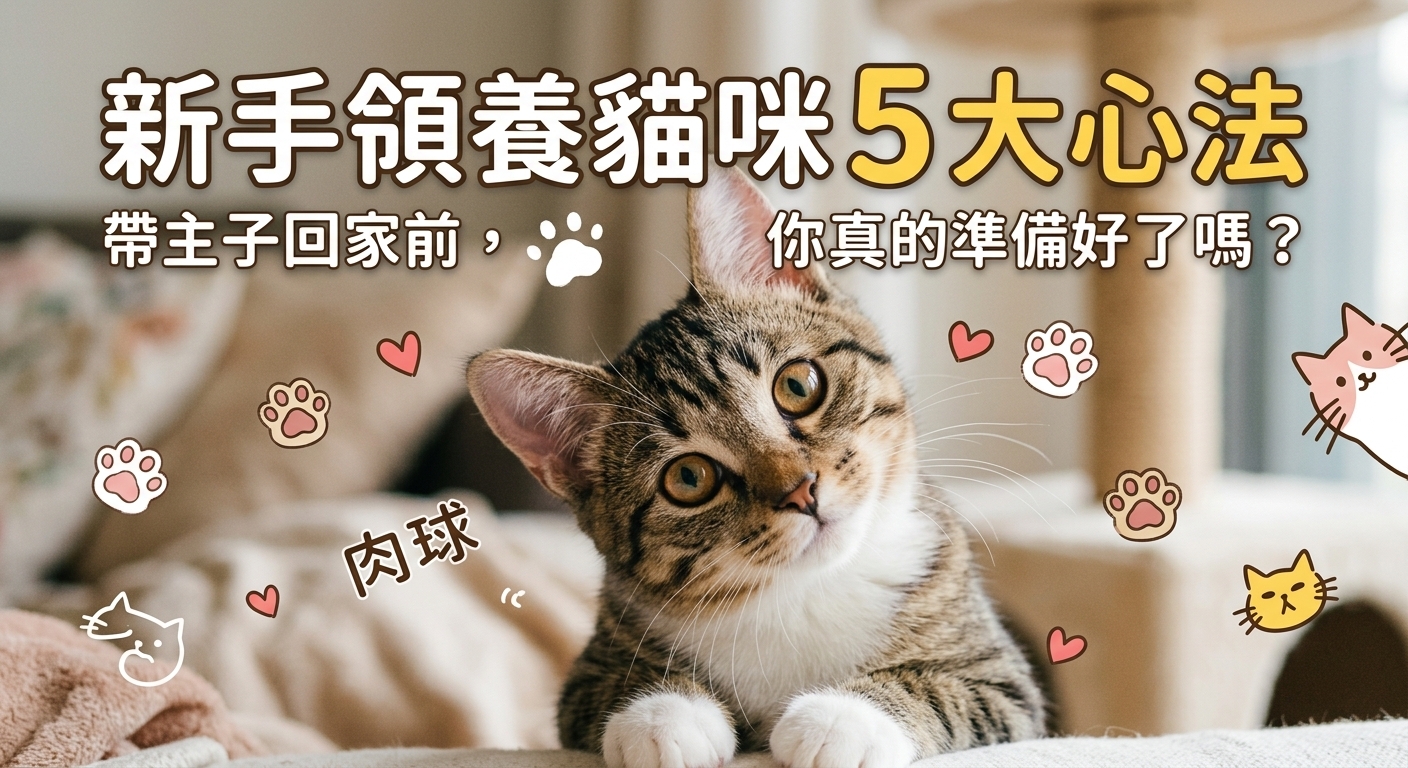 🐱 命中註定的主子怎麼選？新手領養貓咪的 5 大心法！