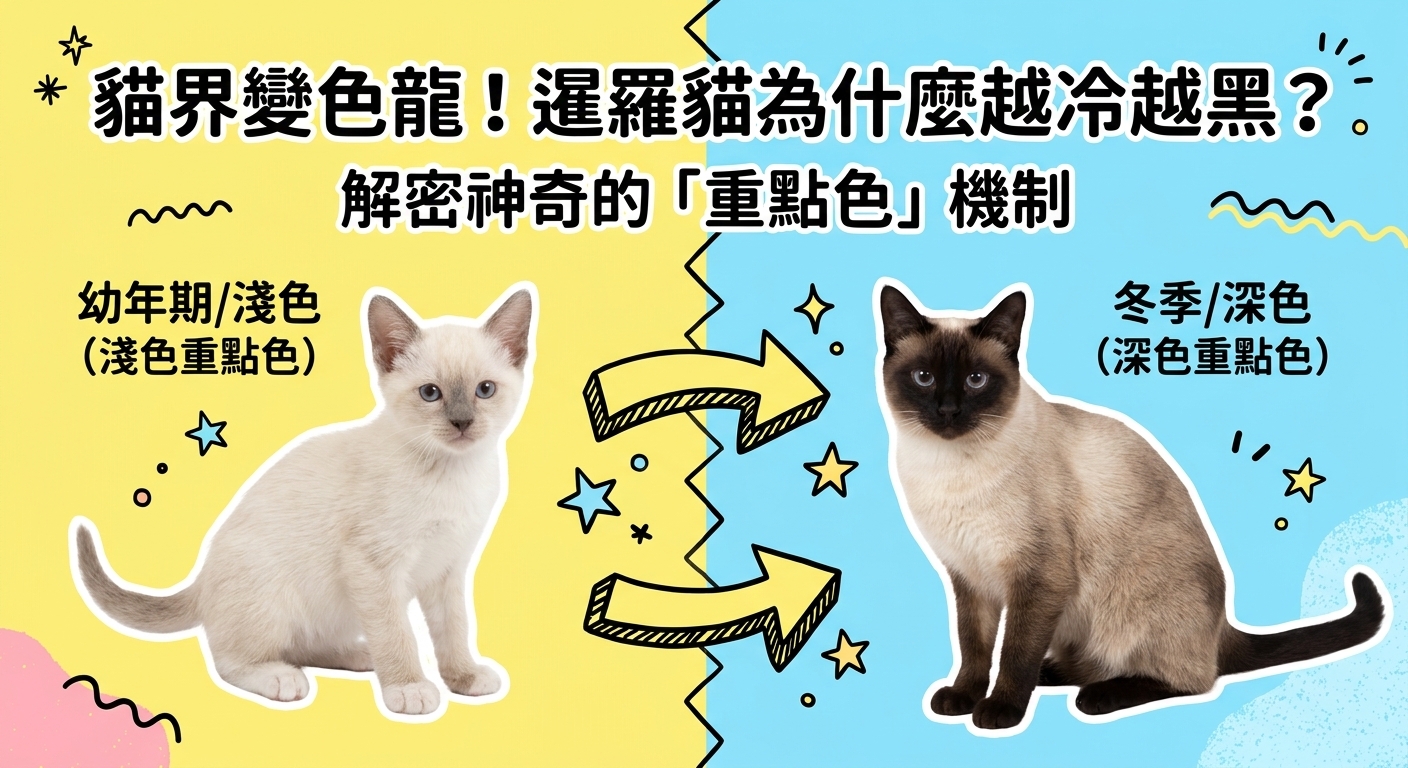 🐱 貓界變色龍？揭開暹羅貓「越冷越焦」的神秘面紗！