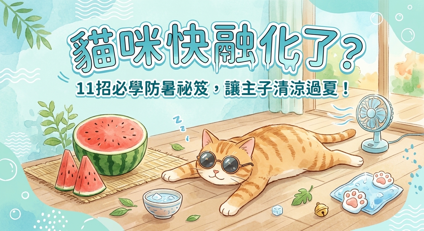 ☀️ 炎炎夏日，別讓主子「融化」了！預防貓中暑必學 11 招