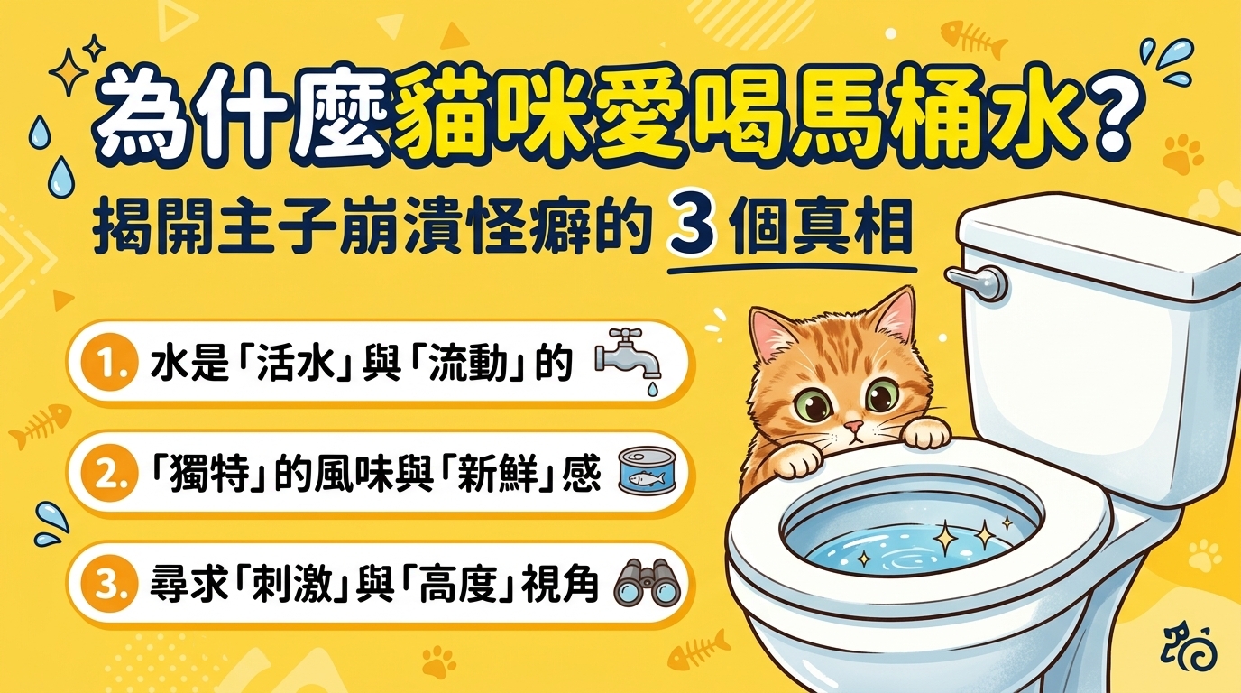 【貓奴必看】主子居然愛喝馬桶水？揭開這令人崩潰的小怪癖！🐱💦