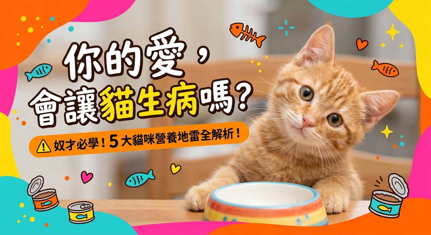🐱 貓咪怎麼吃才健康？避開這 5 大「營養地雷」！