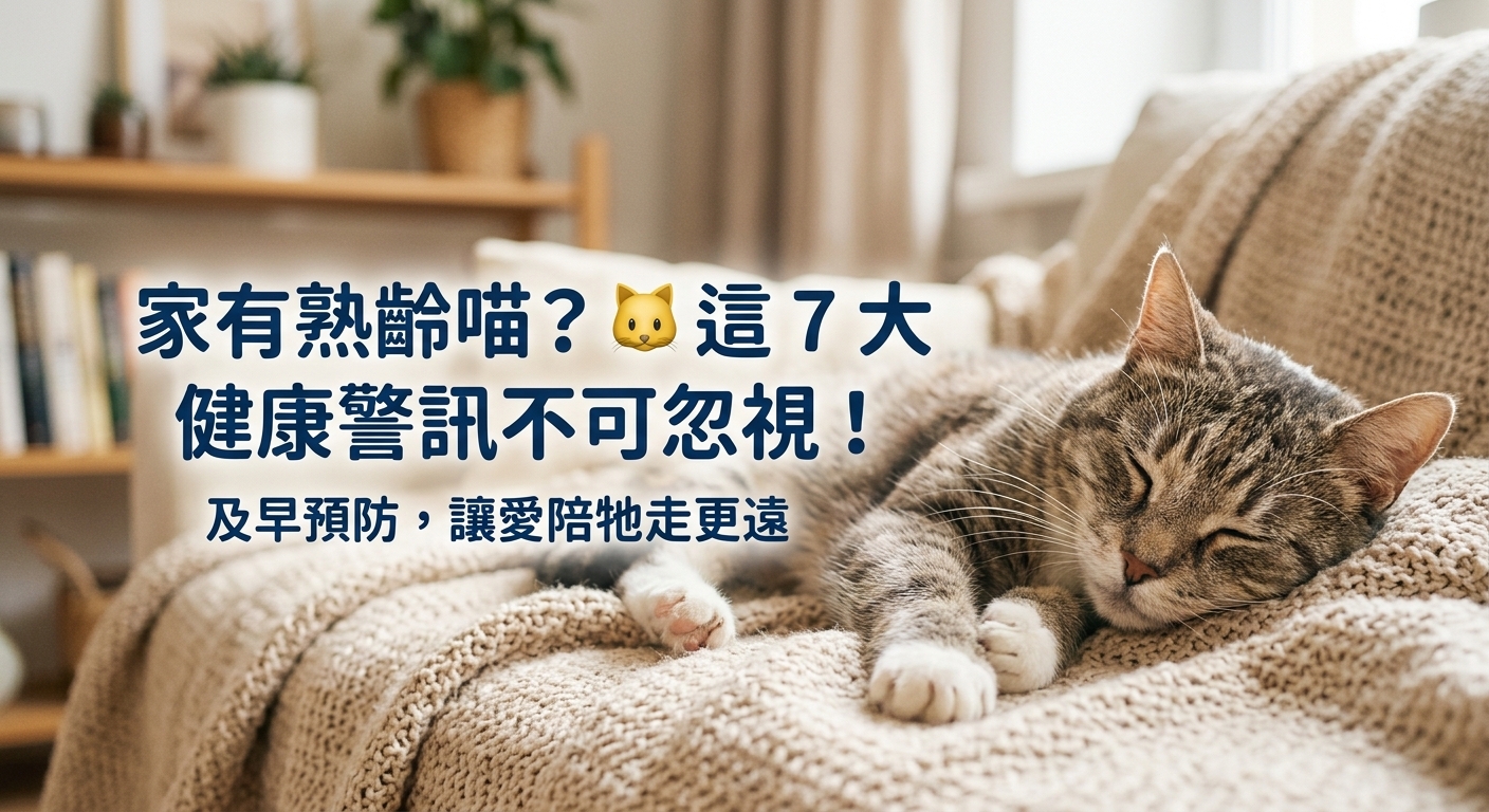 🐱 家有「熟齡喵」？這 7 個身體訊號一定要看懂！