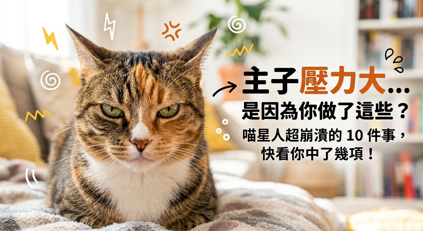 🐱 喵星人壓力大的 10 件事！主子不說，但主子很累…