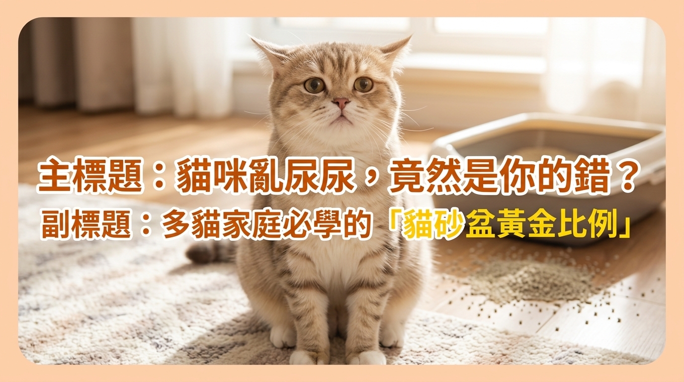 🐱 貓咪亂尿尿是在抗議？「貓砂盆 N+1」公式你跟了嗎？