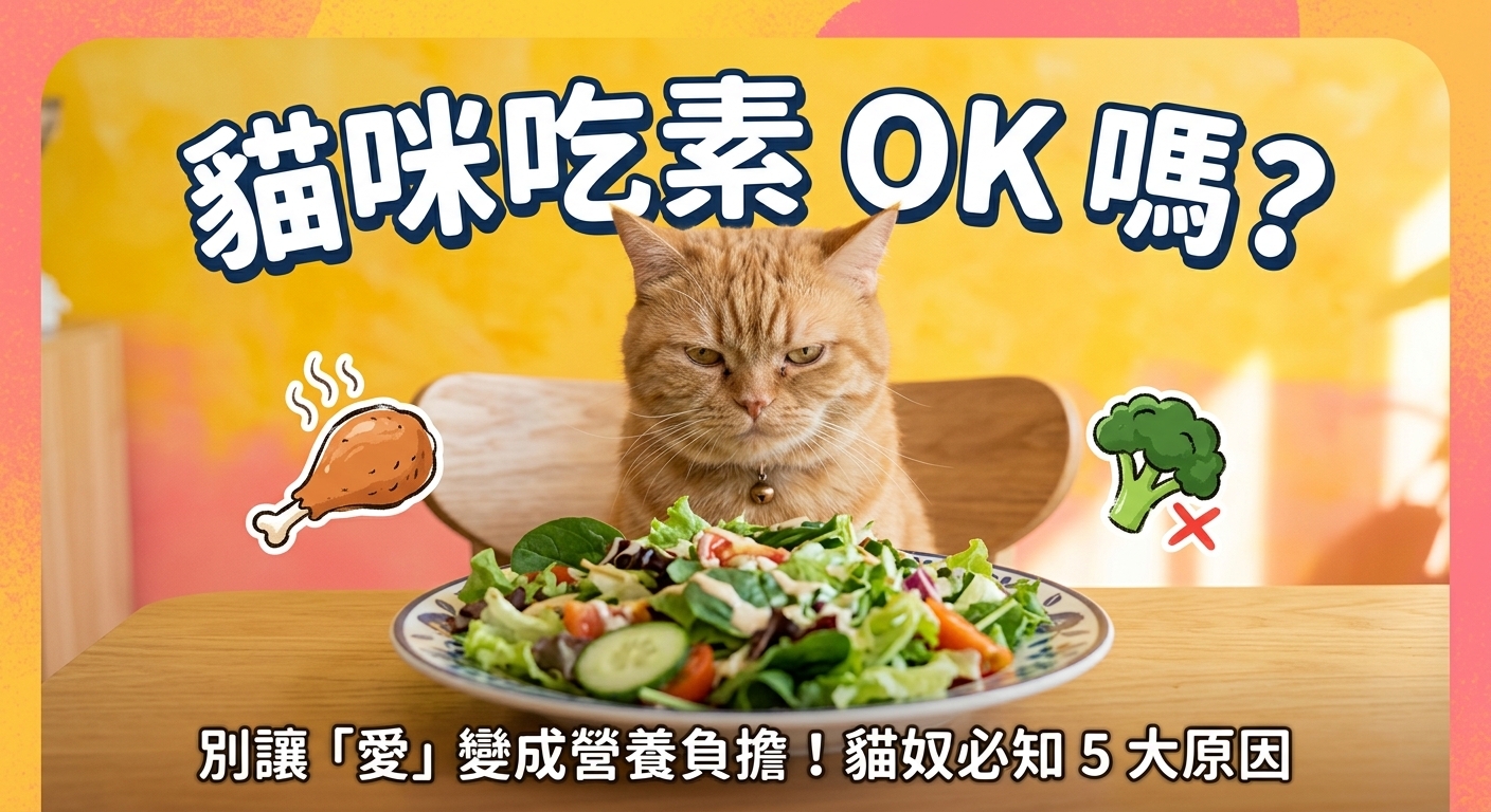 🐱 貓咪也想當「蔬食系」？這 5 點揭密為什麼主子非肉不可！