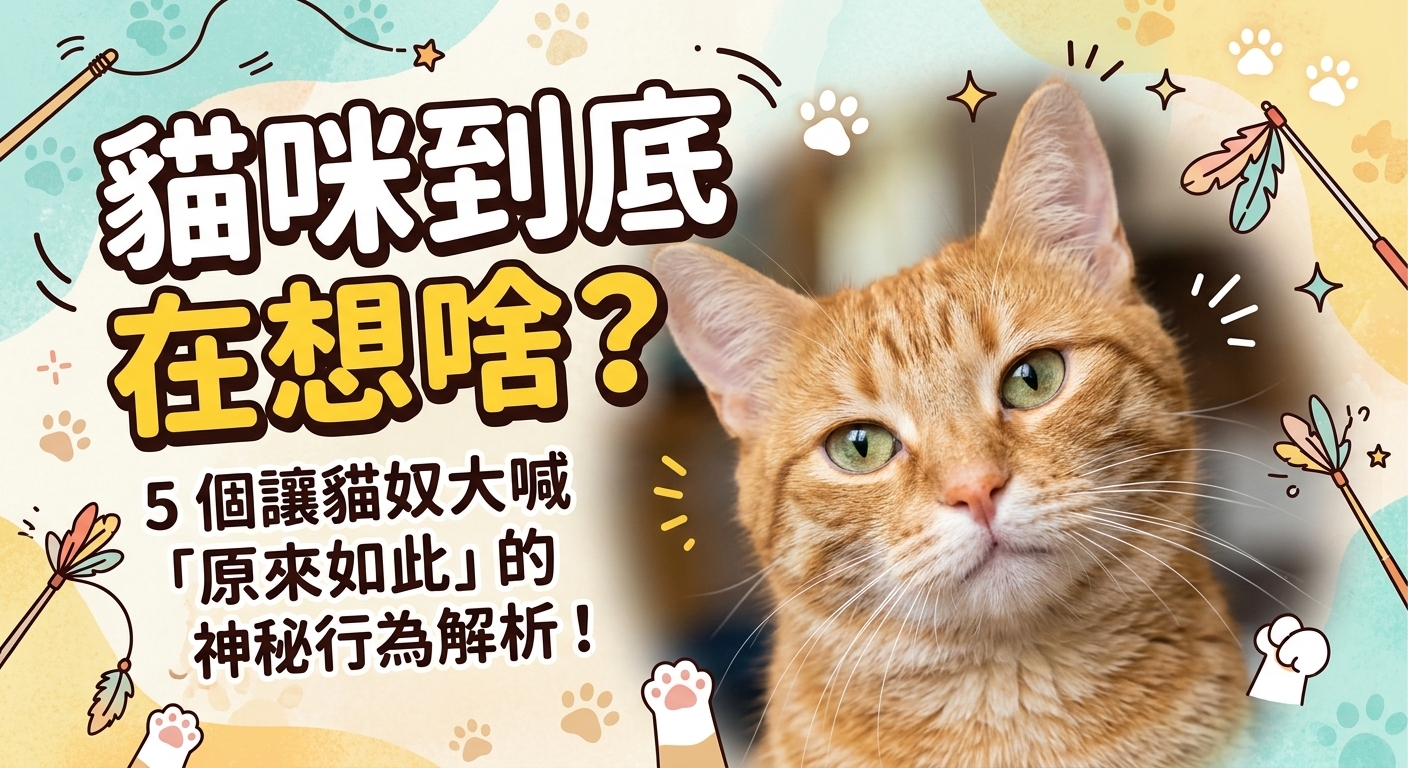 😺 喵星人在想什麼？5招讀懂主子的「神祕行為」！