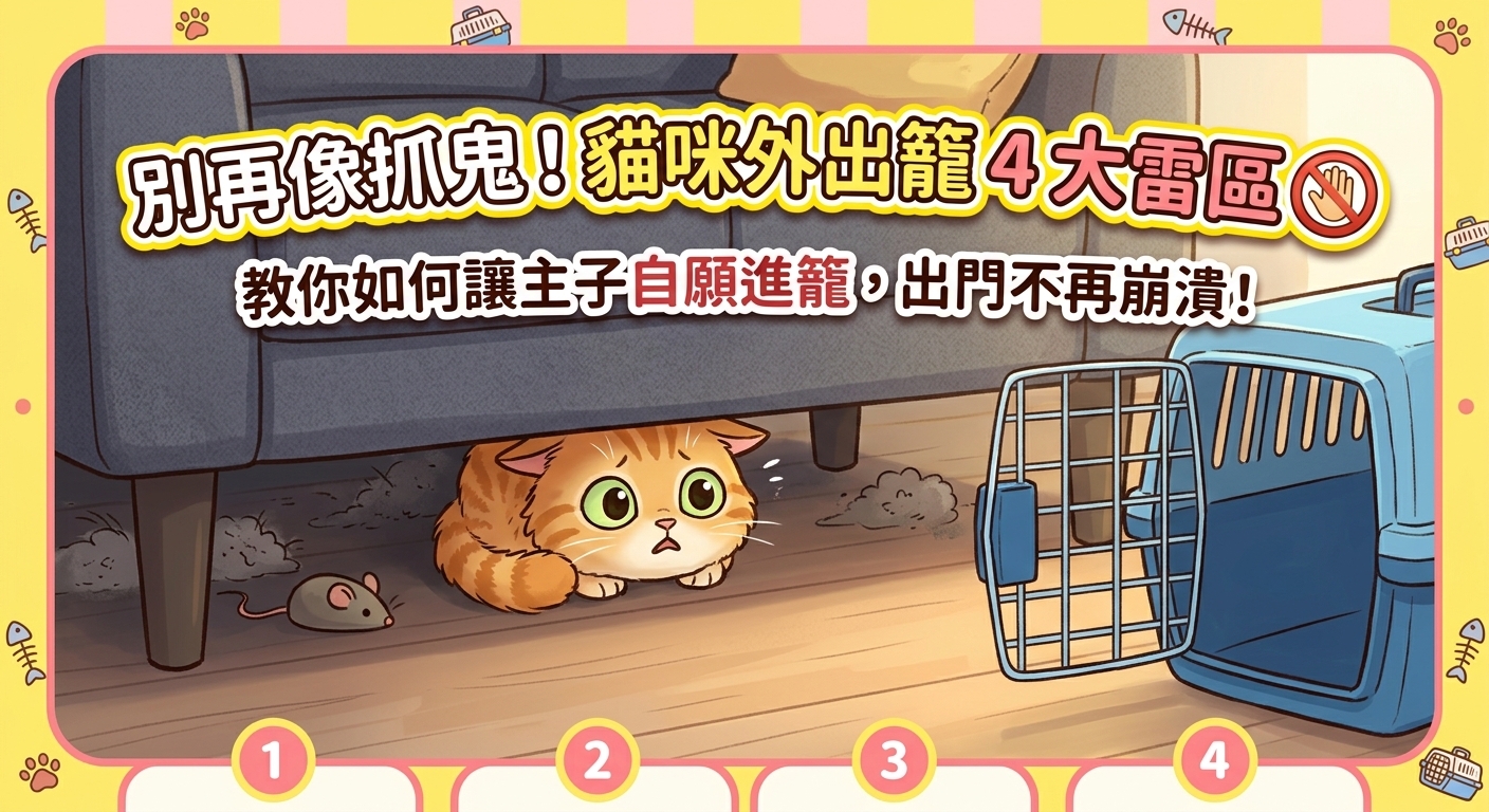 🐱 每次出門都像在抓鬼？避開「外出籠」4 大雷區！