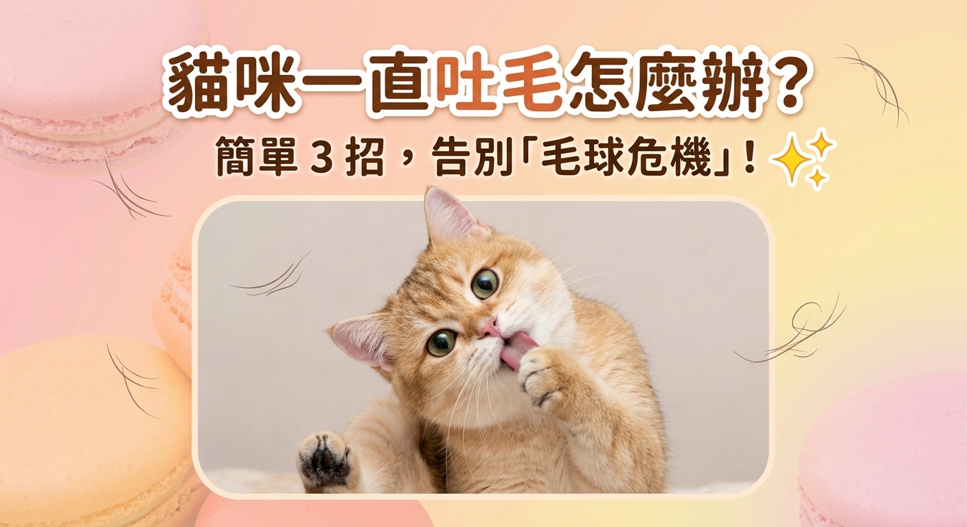 🐱 告別毛球危機！3招讓主子消化順暢，毛髮亮麗又健康 ✨