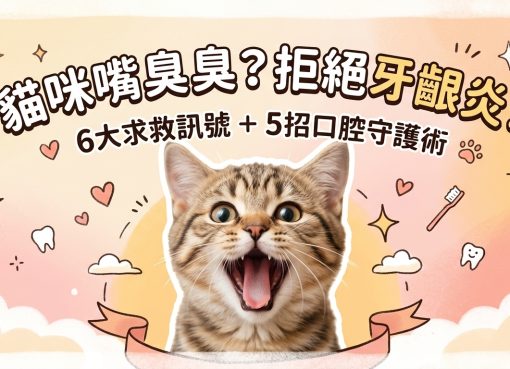 🐱 貓咪嘴巴臭臭？別忽視牙齦炎！6大症狀+5招防護，守護主子笑容 ✨