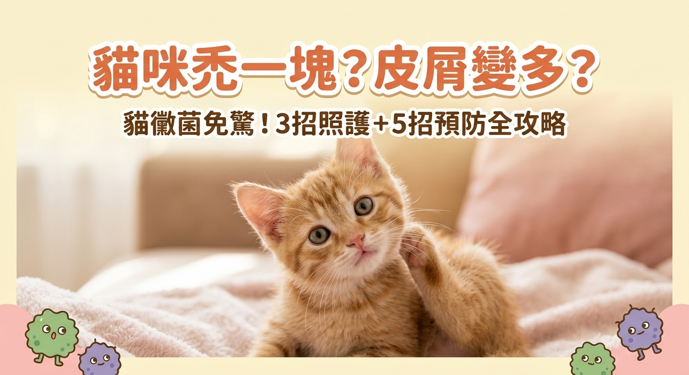 🐱 貓咪癢癢、掉毛？別慌！貓黴菌大作戰指南 🛡️