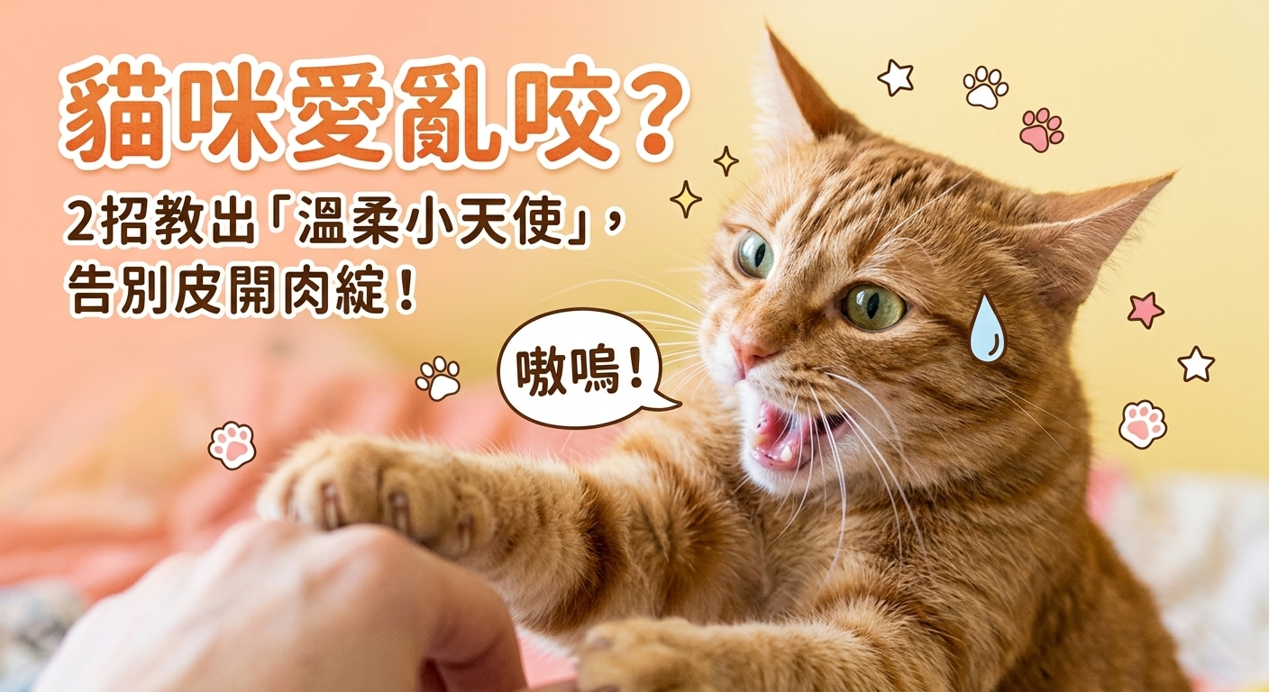 【貓奴必收】主子愛亂咬？兩招教出溫柔乖貓貓！🐱✨