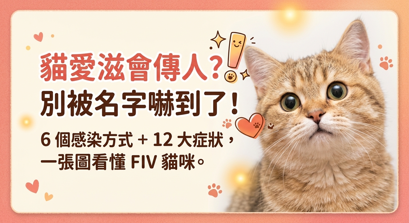 🐱 貓愛滋不可怕！5分鐘看懂 FIV 與照護指南