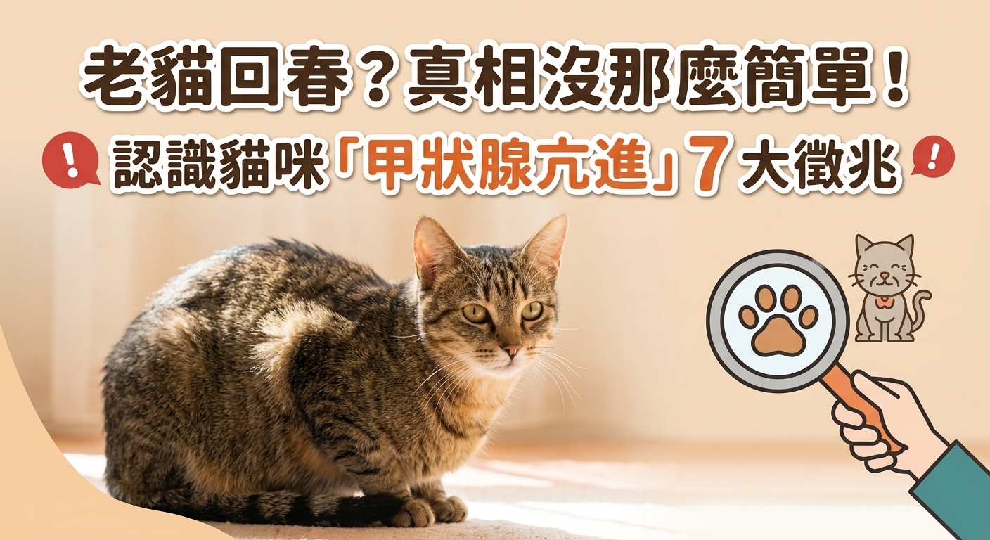 😺 老貓回春？別高興太早！小心「甲狀腺亢進」找上門！