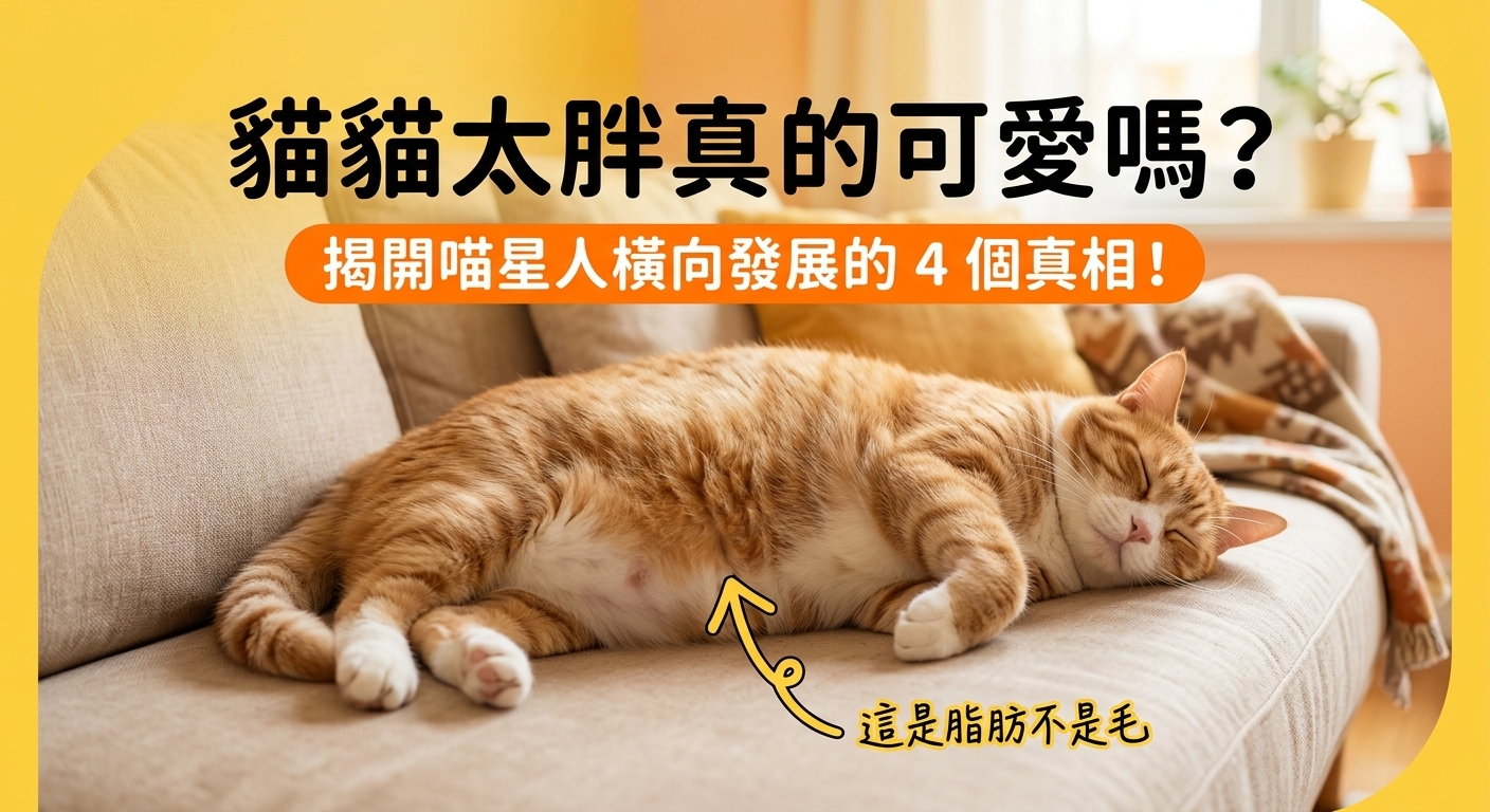 🐈 救救那隻「大橘」！4個秘密解析：為什麼你家主子肚子快垂地了？