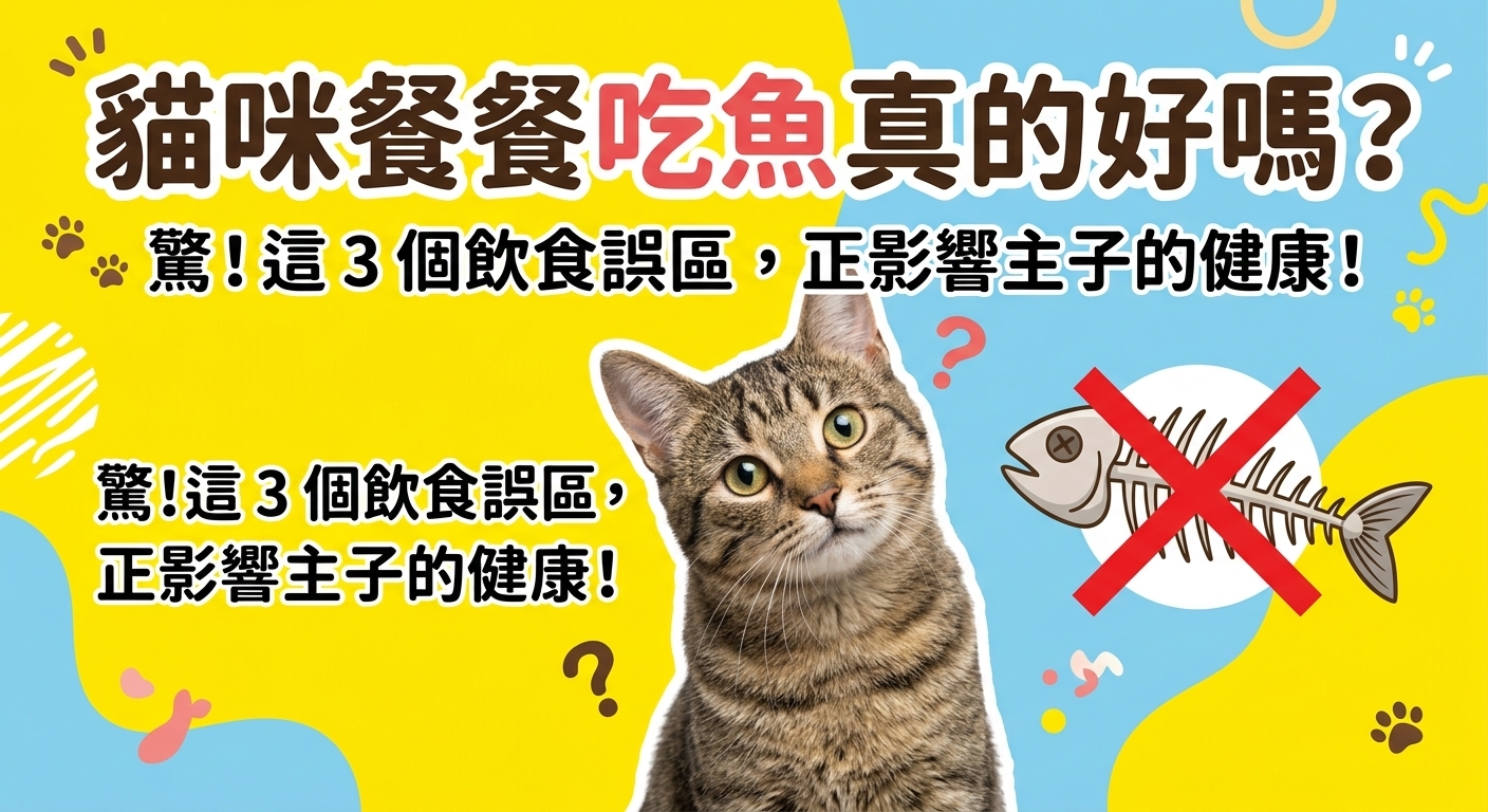 🐱 貓咪餐餐吃魚真的好嗎？打破「貓愛吃魚」的迷思！