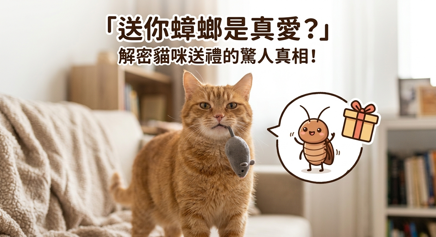 🐱 驚！起床收到「小強」？原來是主子的一片苦心！