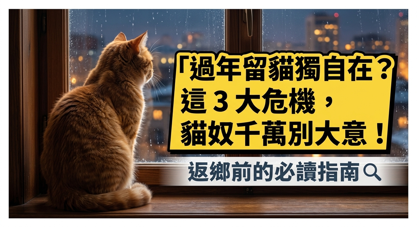 🐱 過年返鄉，「主子」獨守空閨真的 OK 嗎？3 大隱藏危機必看！