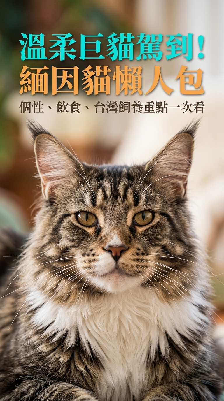 🐱 溫柔巨貓降臨！緬因貓全攻略：大個子也有溫柔心？