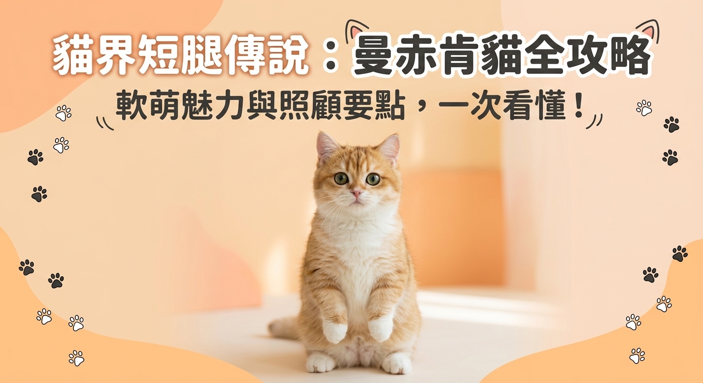 🐱 貓界柯基！曼赤肯貓(短腿貓)全攻略：可愛背後的秘密