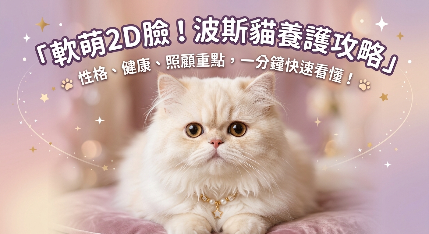 ✨ 軟萌界的貴族！2D 臉小甜心「波斯貓」全攻略 ✨