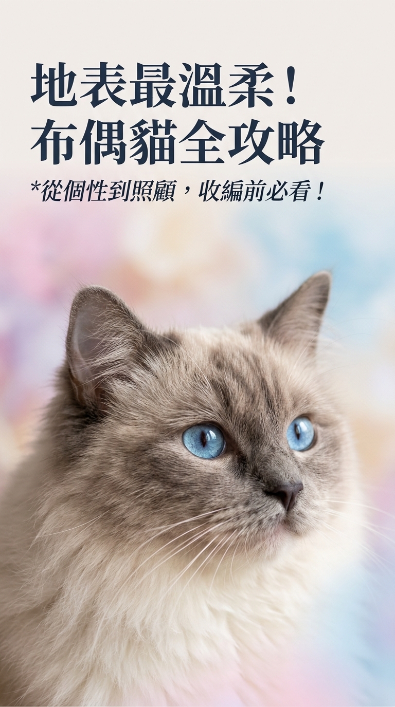 仙氣爆棚！布偶貓全攻略：個性、花色、照顧一次看 🐈✨