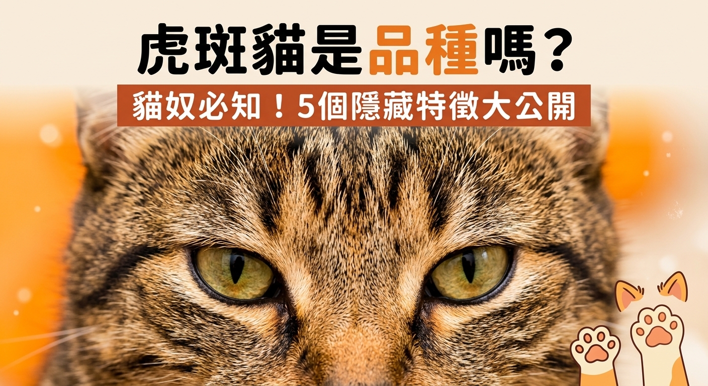 🐱 虎斑貓大解密！原來額頭上的「M」是標配？