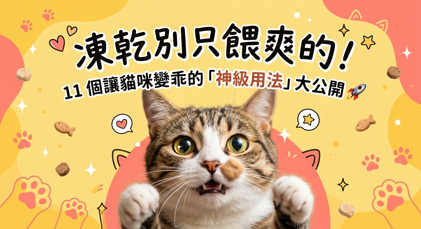 🐱 喵皇最愛的凍乾，你餵對了嗎？11個「神級用法」大公開！
