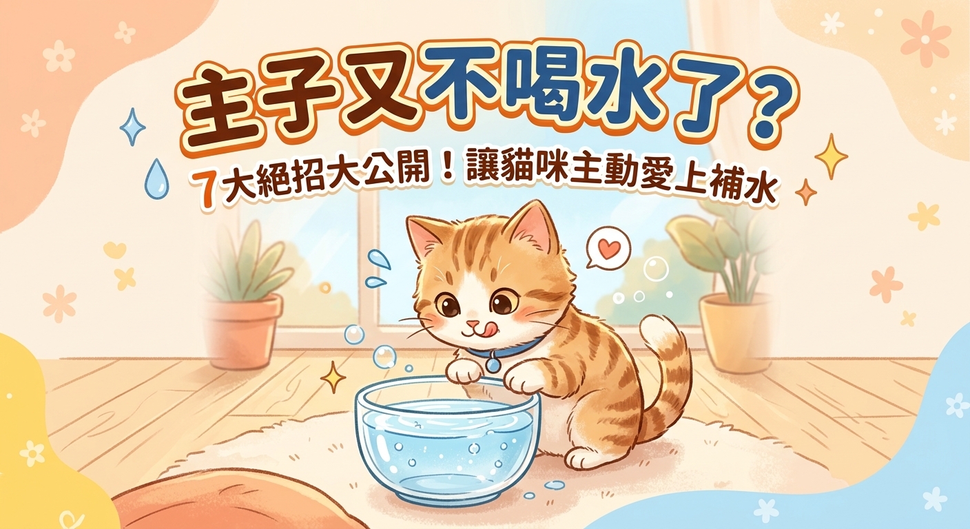 🐱 貓咪不愛喝水怎麼辦？7 大絕招讓主子主動補水！