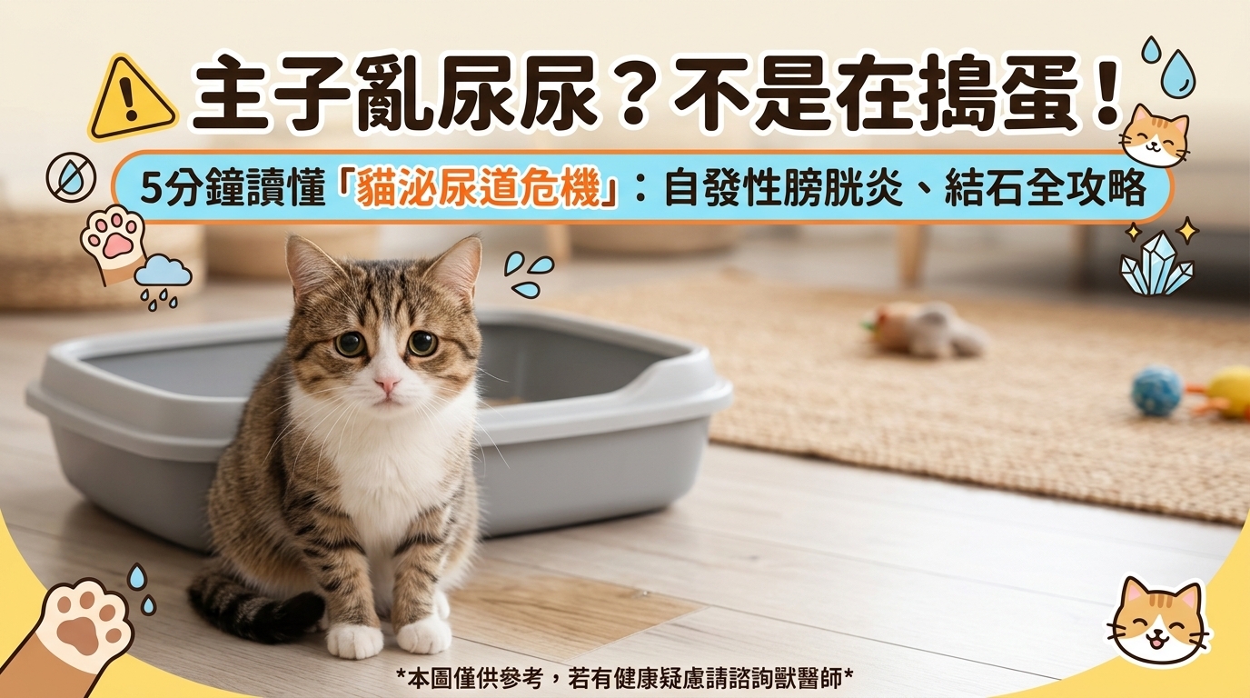 🐱【主子亂尿尿？別急著生氣！】快速搞懂貓下泌尿道症候群（FLUTD）