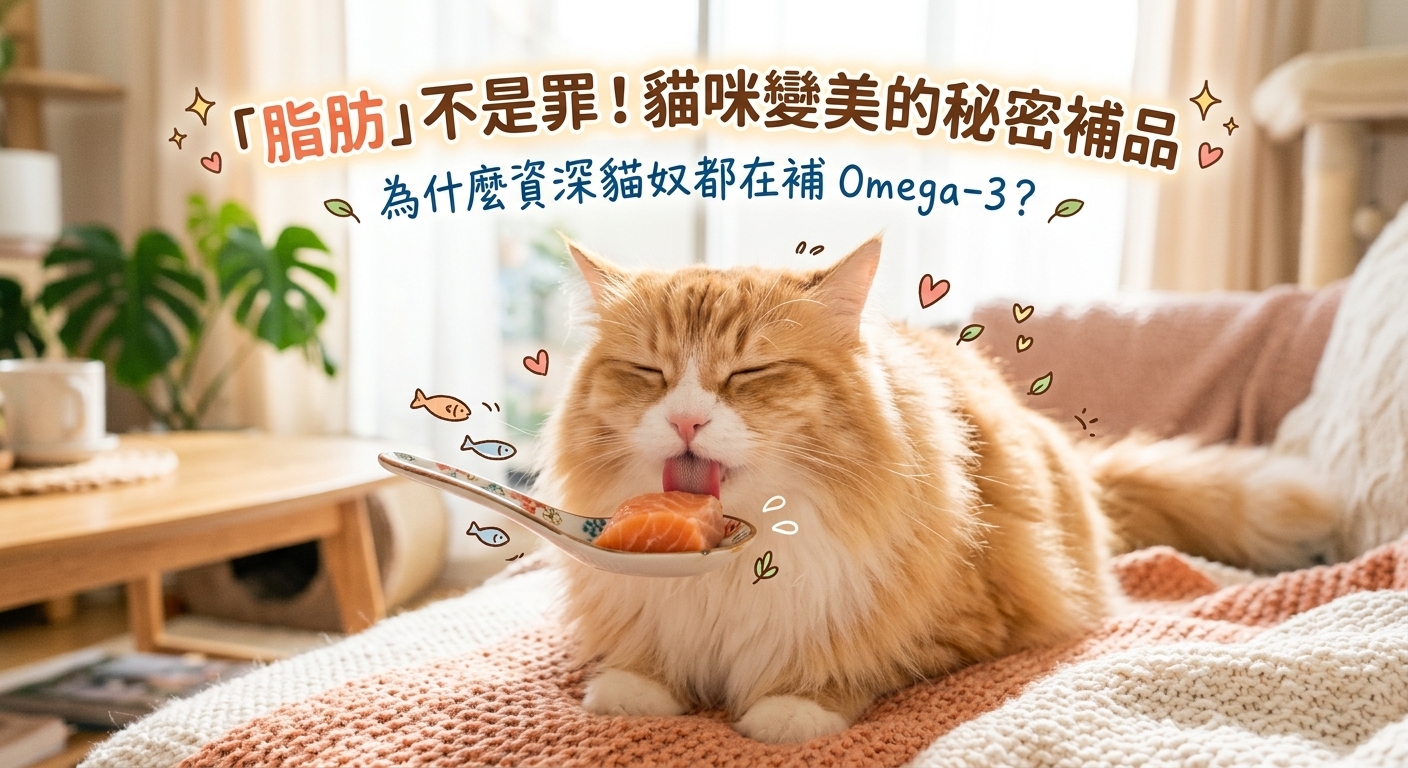 🐱 貓咪也需要「油水」？別再談油色變！解密 Omega-3 的神奇力量 ✨