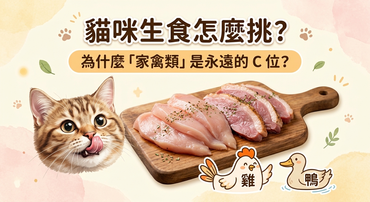 🐱 貓主子要吃生食？肉肉怎麼選才最速配！