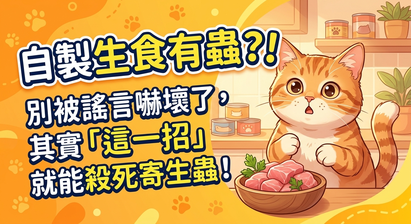 🐱 自製貓生食怕寄生蟲？掌握「急凍術」就搞定！