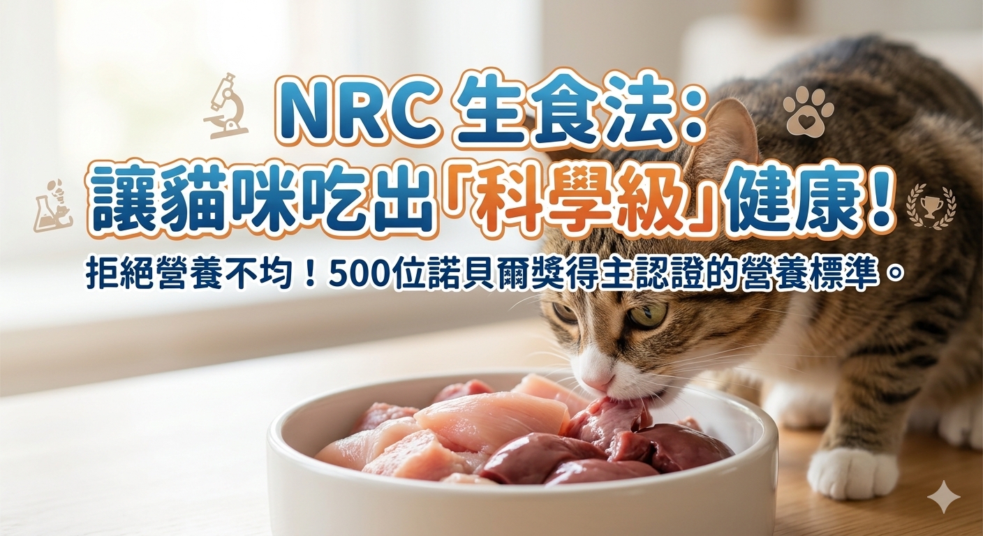 🐾 想要主子吃得像獵人，營養又像科學家？NRC 生食法大解密！