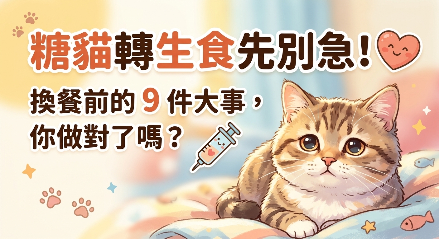 糖貓轉生食先別急！🐱 這 9 件事比換餐更重要！