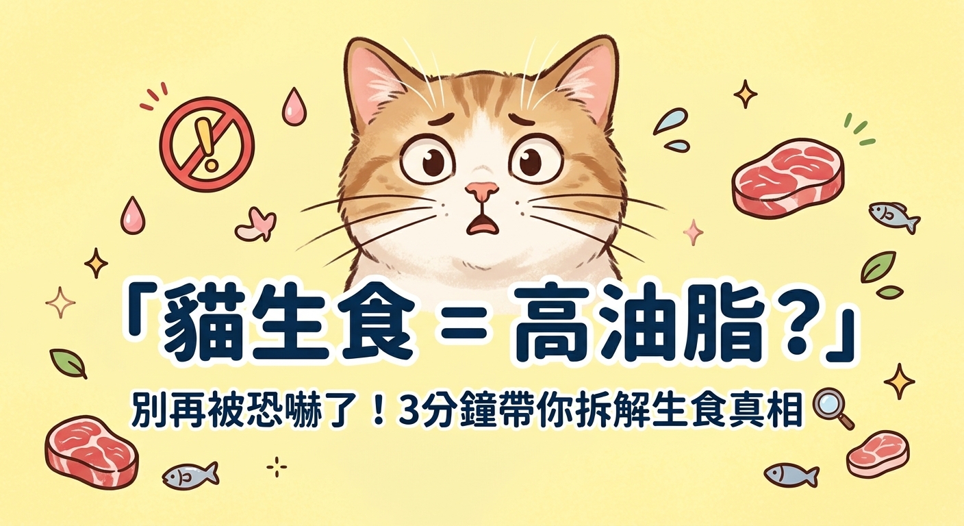 🐱 貓生食真的很油嗎？別再被「溫柔的恐嚇」嚇跑啦！