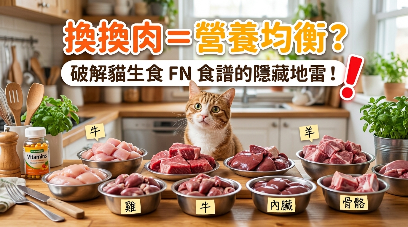 🐱 貓奴必看！「換換肉」就能營養均衡？生食真相大公開！