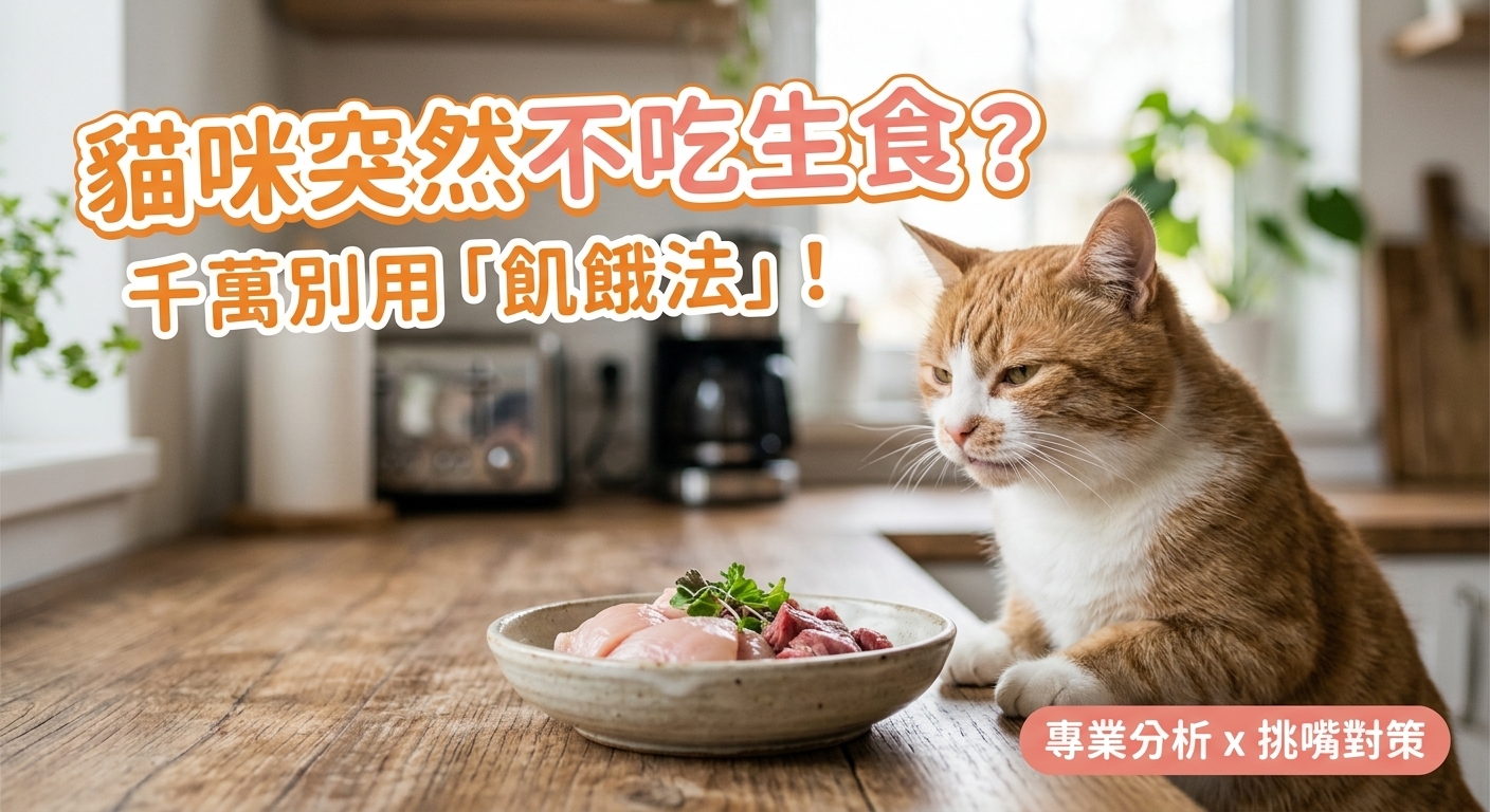 【主子變心了？💔】生食吃膩了怎麼辦？別急著餓他，這幾招更管用！